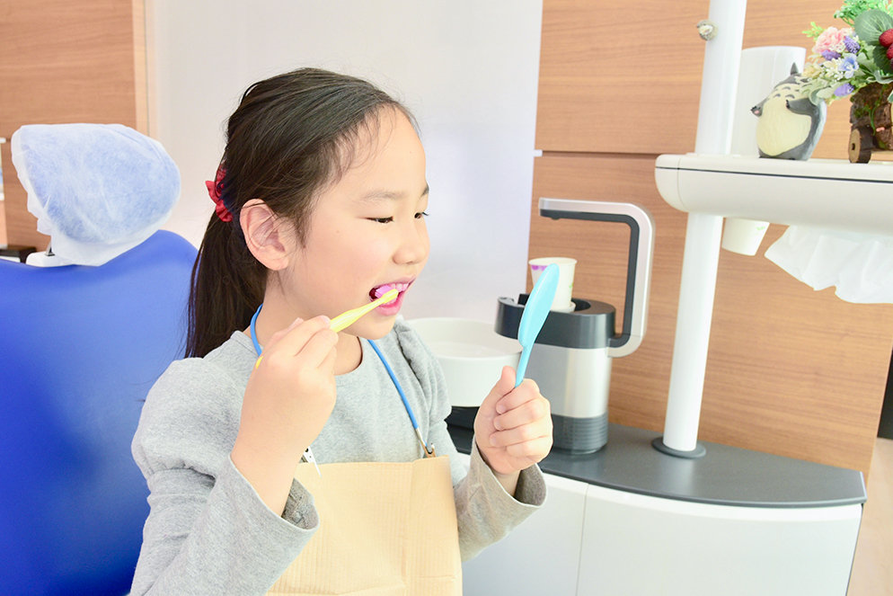金城町・青山ファミリー歯科・適したブラッシングを指導